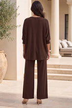 Load image into Gallery viewer, 2-Piece Poncho Top + Relaxed-Fit Pants Flowy Set
