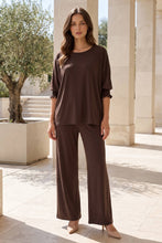 Load image into Gallery viewer, 2-Piece Poncho Top + Relaxed-Fit Pants Flowy Set