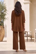 Load image into Gallery viewer, 2-Piece Poncho Top + Relaxed-Fit Pants Flowy Set
