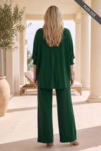 Load image into Gallery viewer, PLUS SIZE 2-Piece Poncho Top + Relaxed-Fit Pants Flowy Set