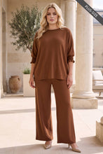 Load image into Gallery viewer, PLUS SIZE 2-Piece Poncho Top + Relaxed-Fit Pants Flowy Set
