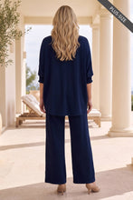Load image into Gallery viewer, PLUS SIZE 2-Piece Poncho Top + Relaxed-Fit Pants Flowy Set
