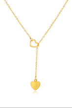 Load image into Gallery viewer, Gold Heart Shape Hollow Lariat Necklace
