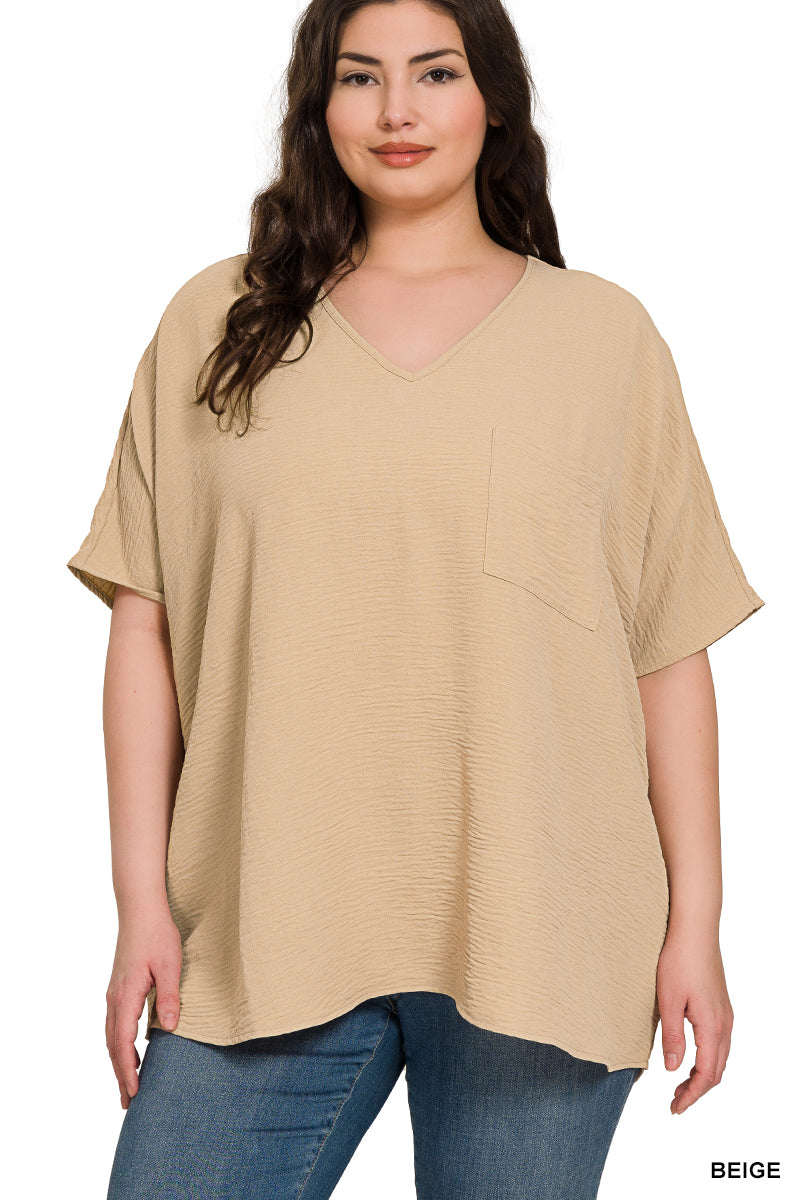 Zenana Air Woven Top