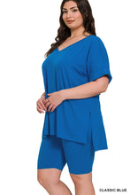 Load image into Gallery viewer, Zenana V Neck Biker Short Sets

