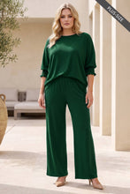 Load image into Gallery viewer, PLUS SIZE 2-Piece Poncho Top + Relaxed-Fit Pants Flowy Set
