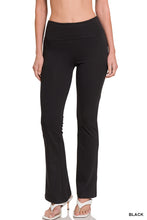 Load image into Gallery viewer, Premium Fold Over Flare Yoga Pants
