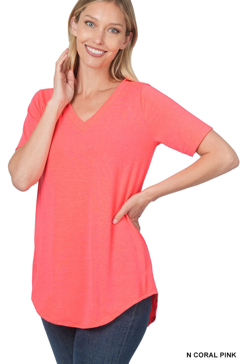 V neck round bottom