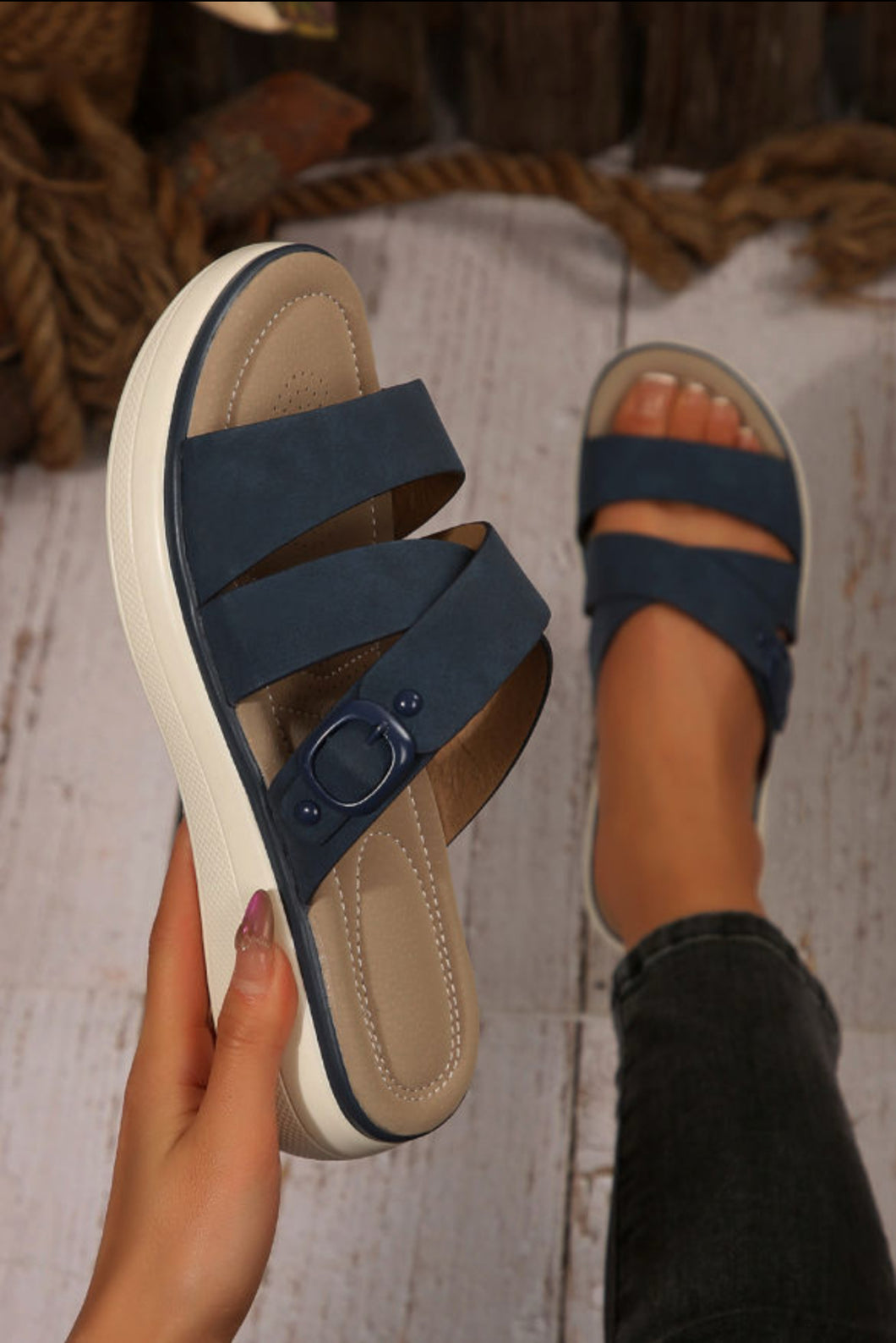 Blue Sandals