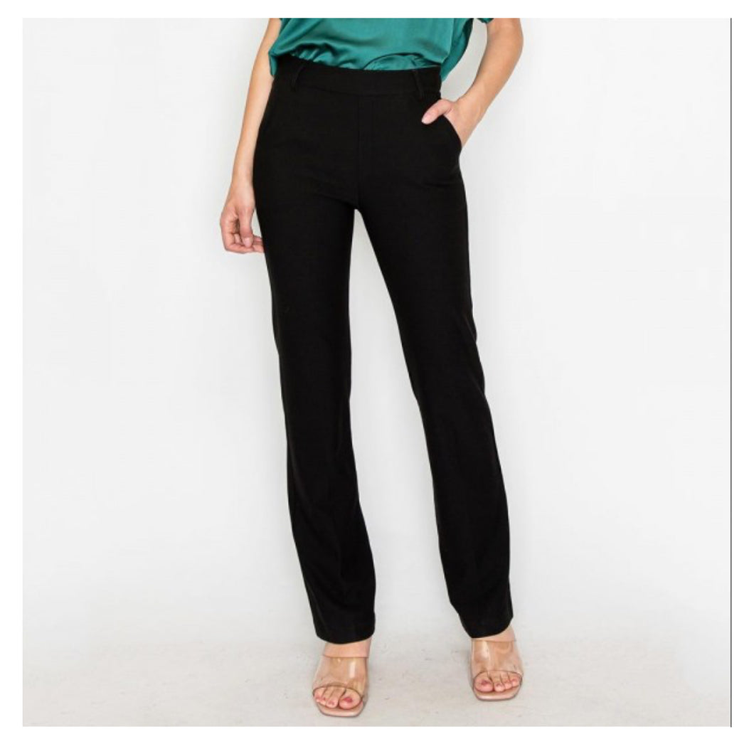 Black Straight Leg Pants