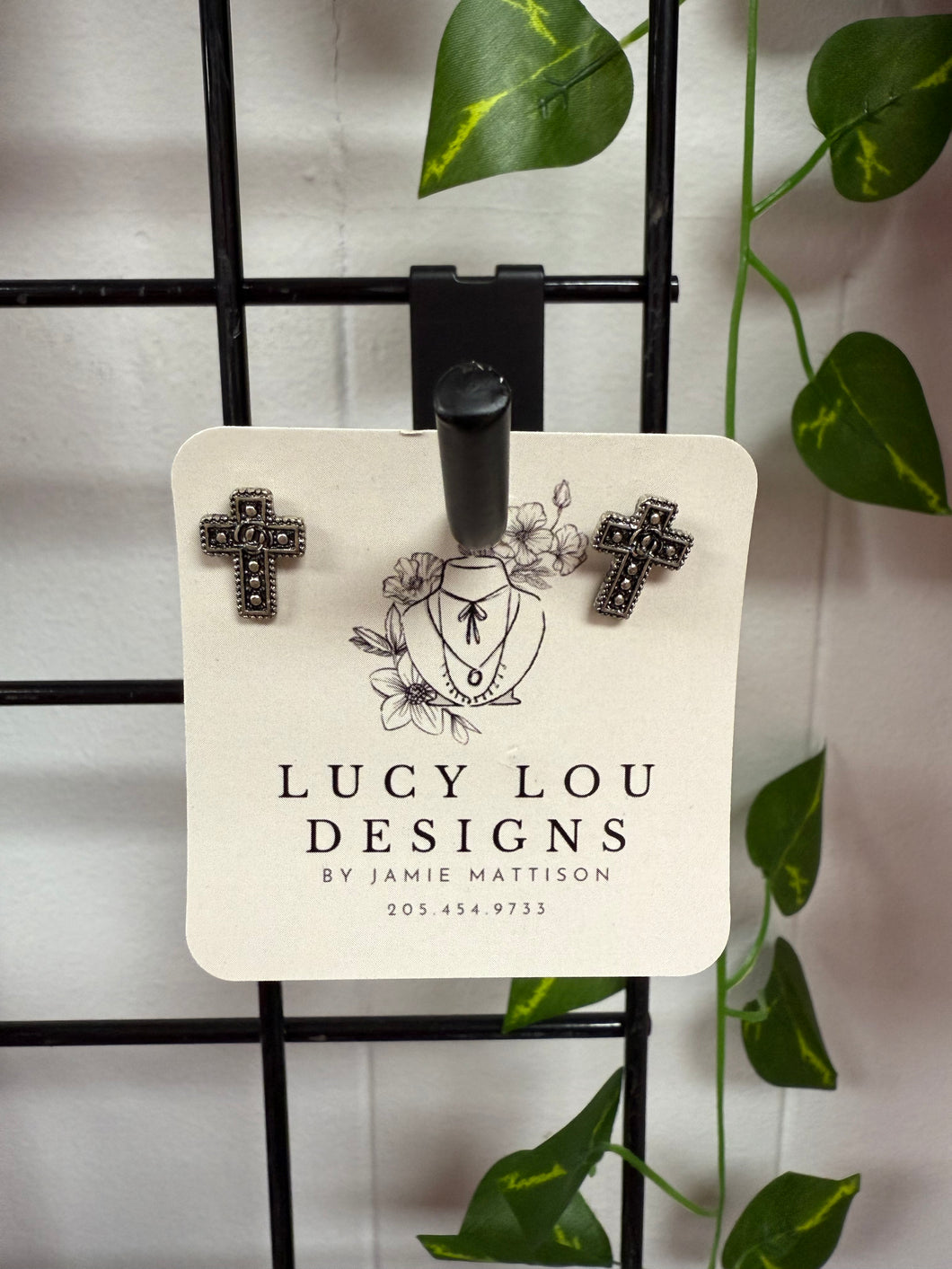 Lucy Lou Cross Earrings