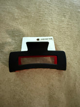 Load image into Gallery viewer, Black and Red Hair Claw Clip
