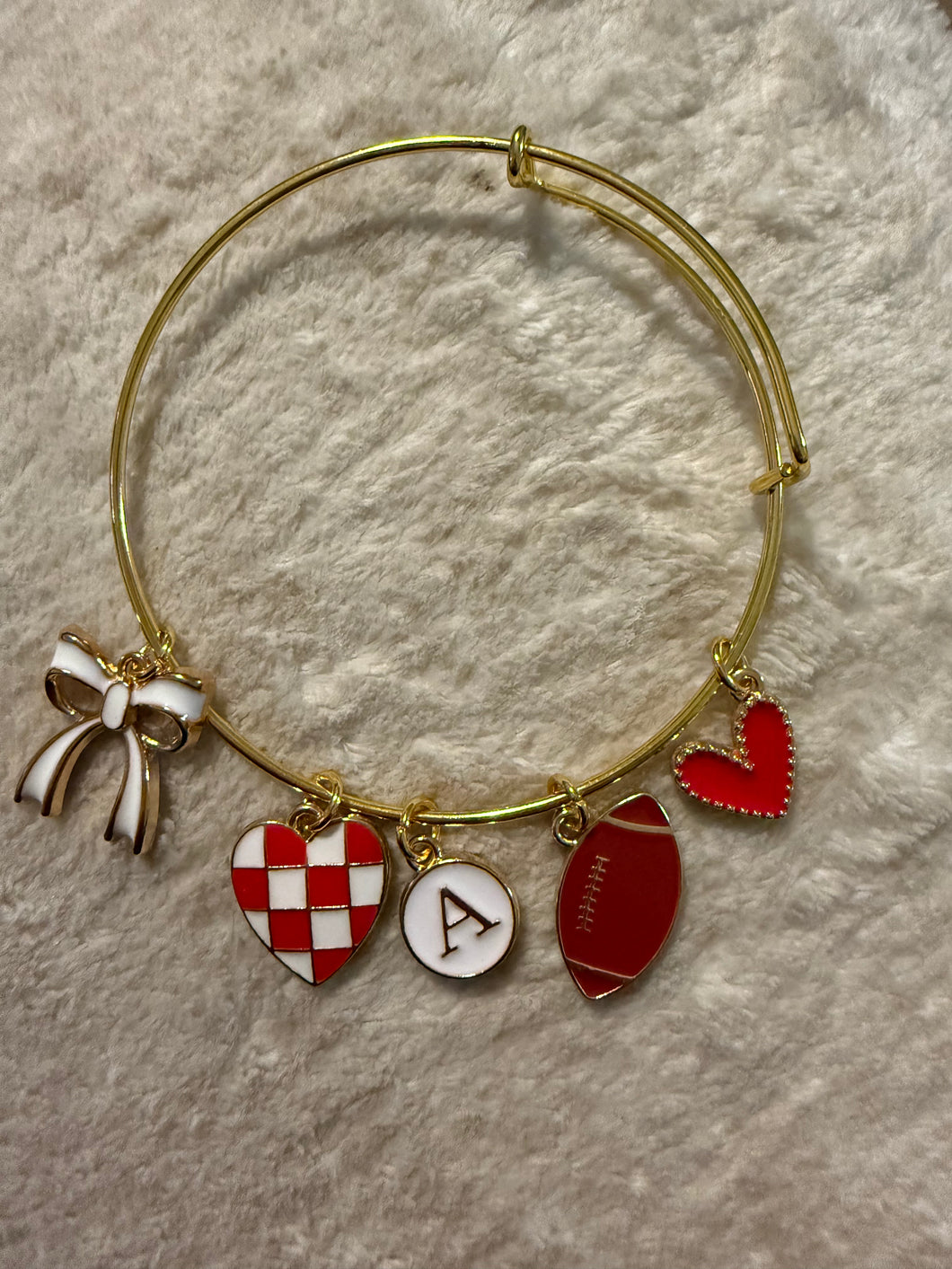 Alabama Football Bangle Charm Bracelet