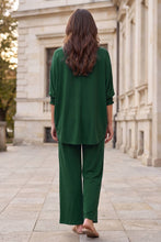 Load image into Gallery viewer, 2-Piece Poncho Top + Relaxed-Fit Pants Flowy Set

