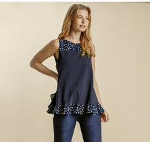 Load image into Gallery viewer, Sleeveless Top with Ruffle Trim
