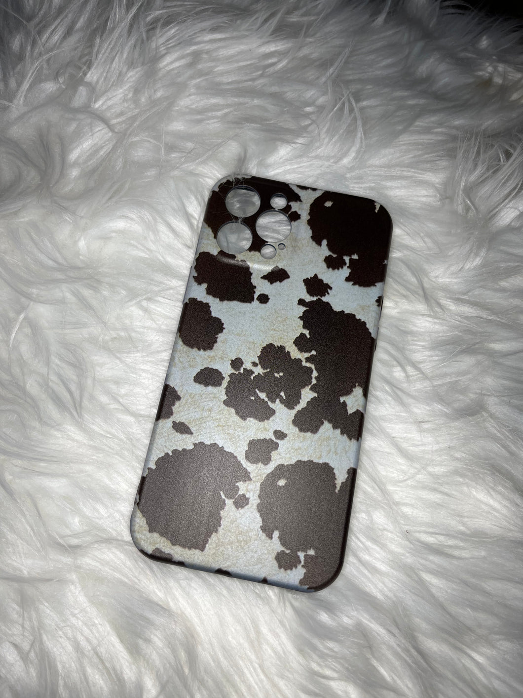 Off White Cowhide Phone Case