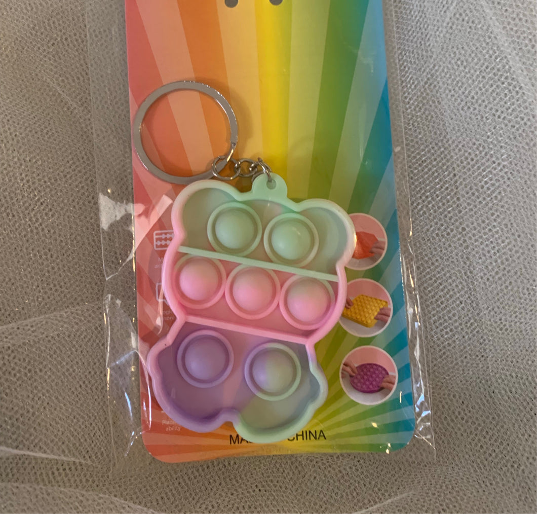 Bear Keychain Pop It